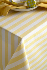 Sarı Çizgili Masa Örtüsü