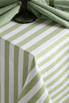 Yeşil Çizgili Masa Örtüsü