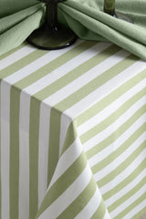 Yeşil Çizgili Masa Örtüsü