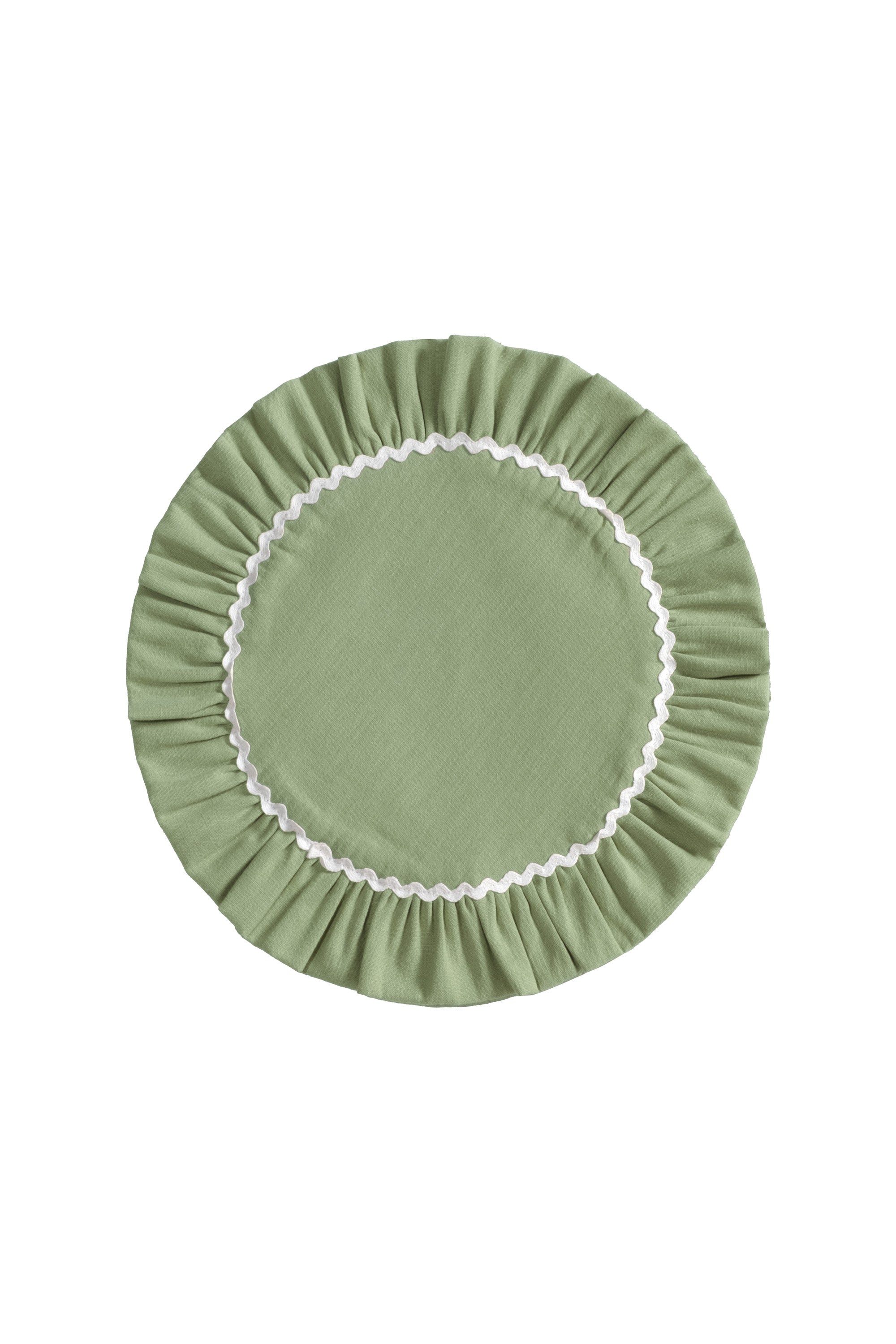 Yeşil Dalga Şeritli Yuvarlak Amerikan Servisi