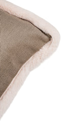 Peluş Kırlent Kılıfı Kahverengi (50x50)