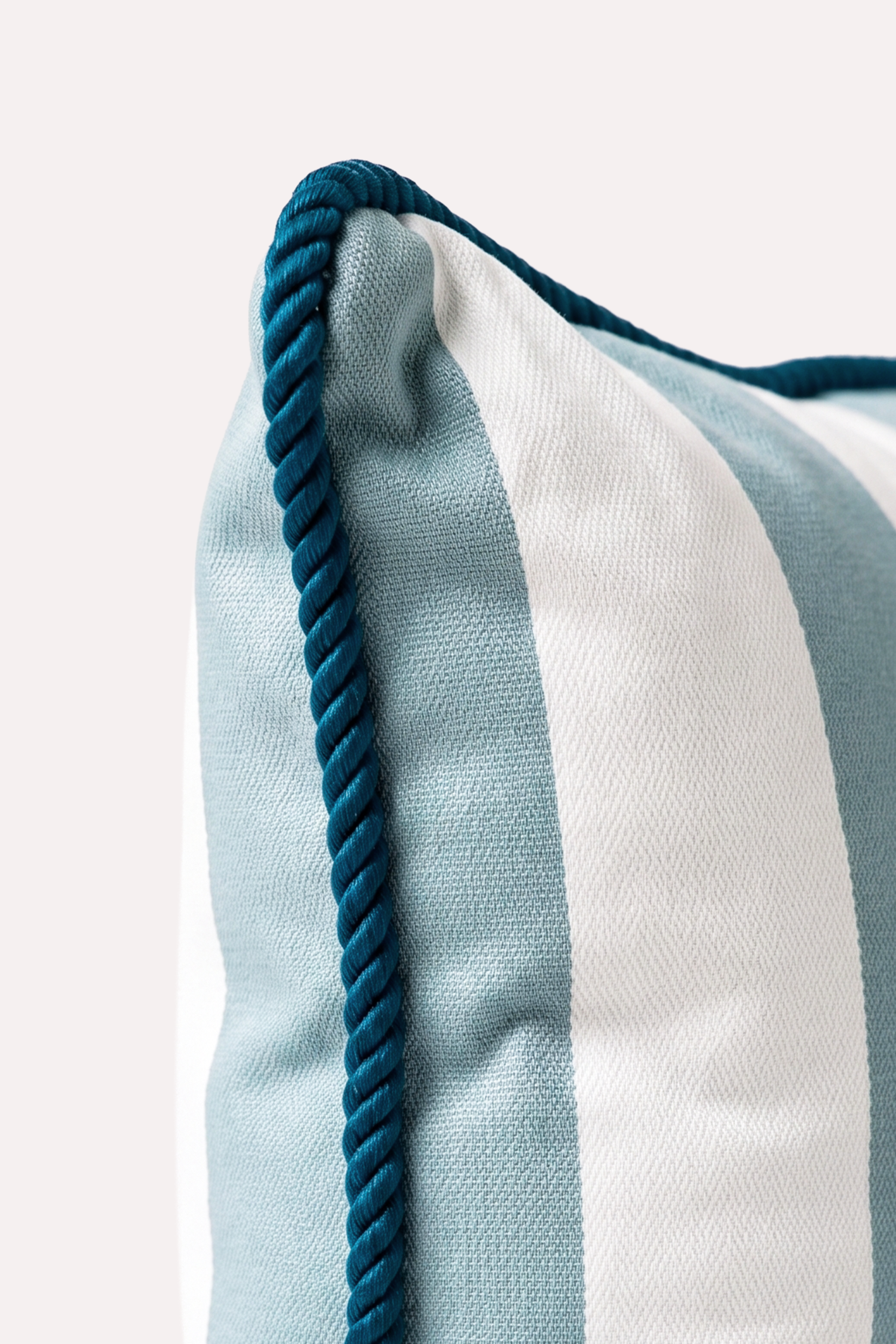 MARINE STRIPE AQUA BURGU BİYELİ 45X45 KIRLENT KILIFI