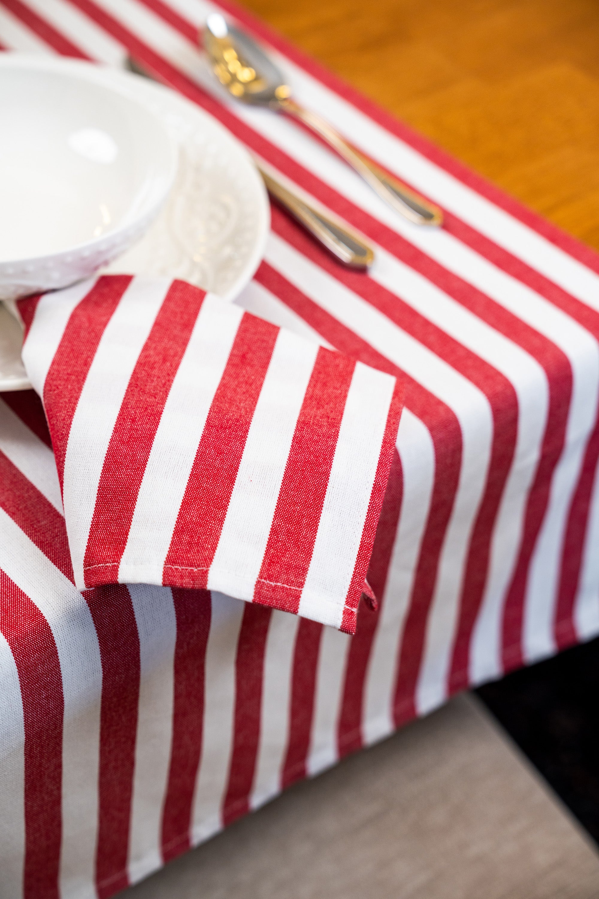 Lacivert Çizgili Peçete 4'lü Set