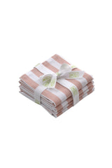 Pembe Çizgili Peçete 4'lü Set