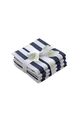 Lacivert Çizgili Peçete 4'lü Set