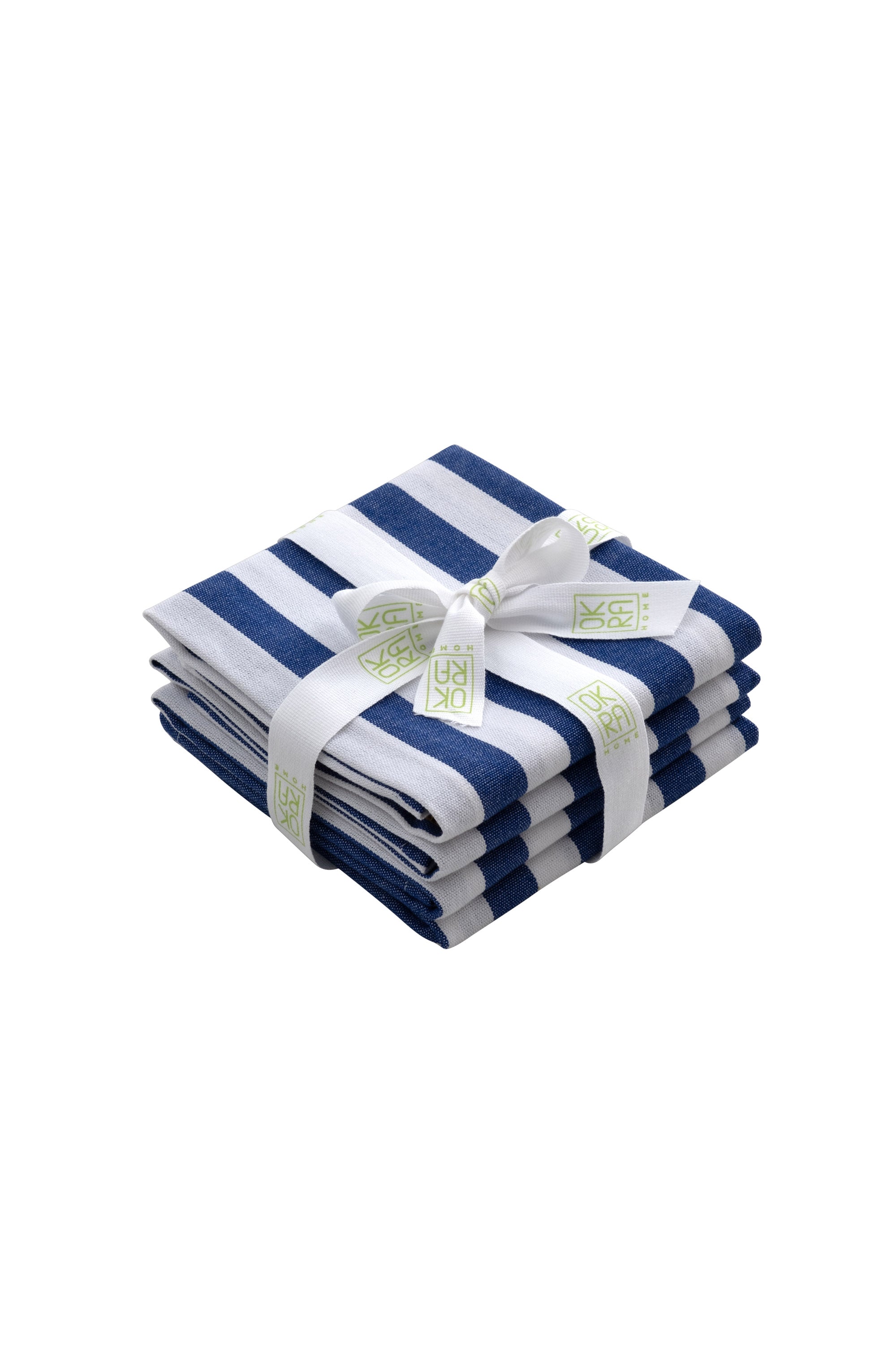 Mavi Çizgili Peçete 4'lü Set