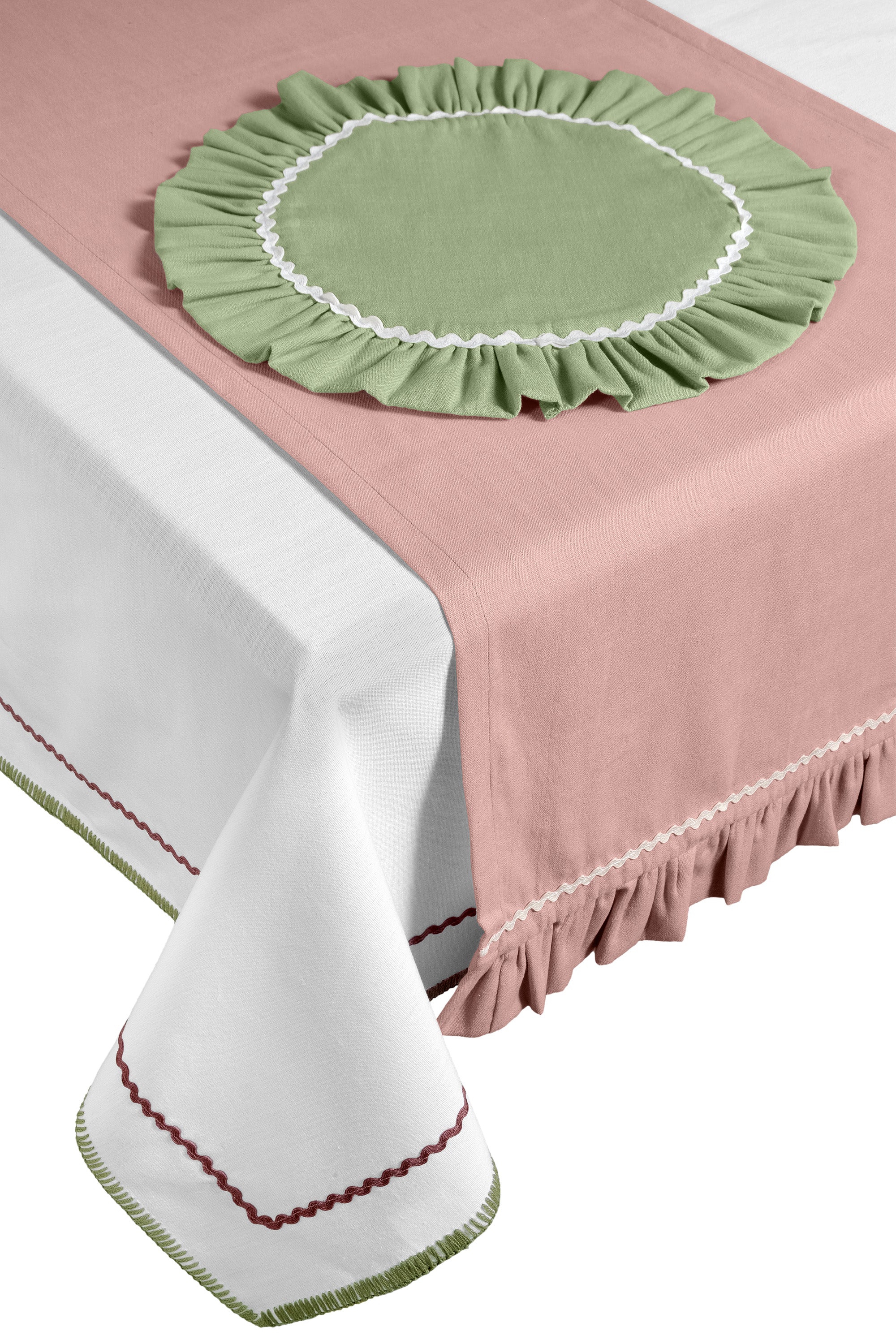 Pudra Pembe & Adaçayı Sofra Seti