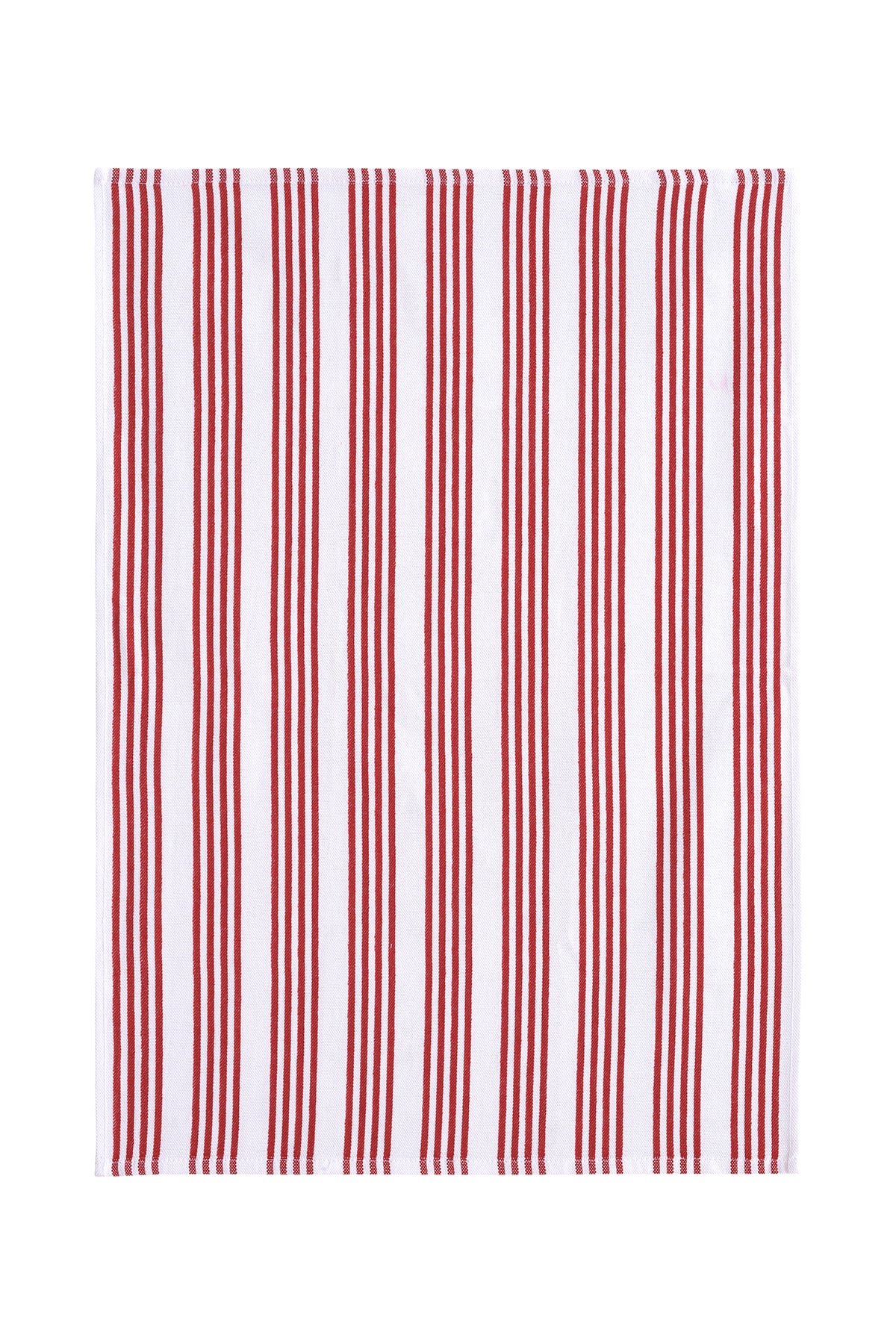 Yılbaşı Temalı Kırmızı Yeşil İnce Çizgili Mutfak Peçetesi 2li Set (50×70 cm)