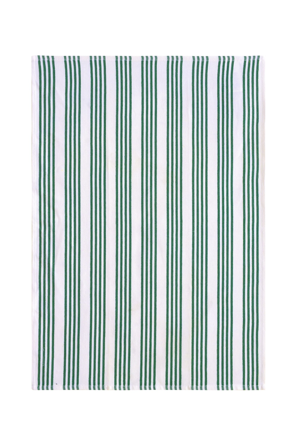 Yılbaşı Temalı Kırmızı Yeşil İnce Çizgili Mutfak Peçetesi 2li Set (50×70 cm)