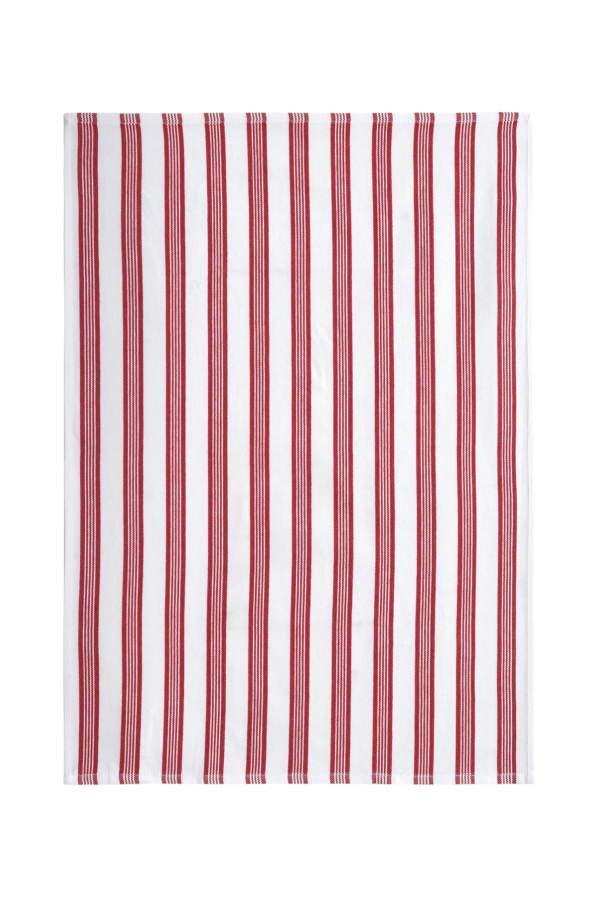 Yeni Yıl Temalı Kırmızı Yeşil Kalın Çizgili Mutfak Peçetesi 2li Set (50×70 cm)