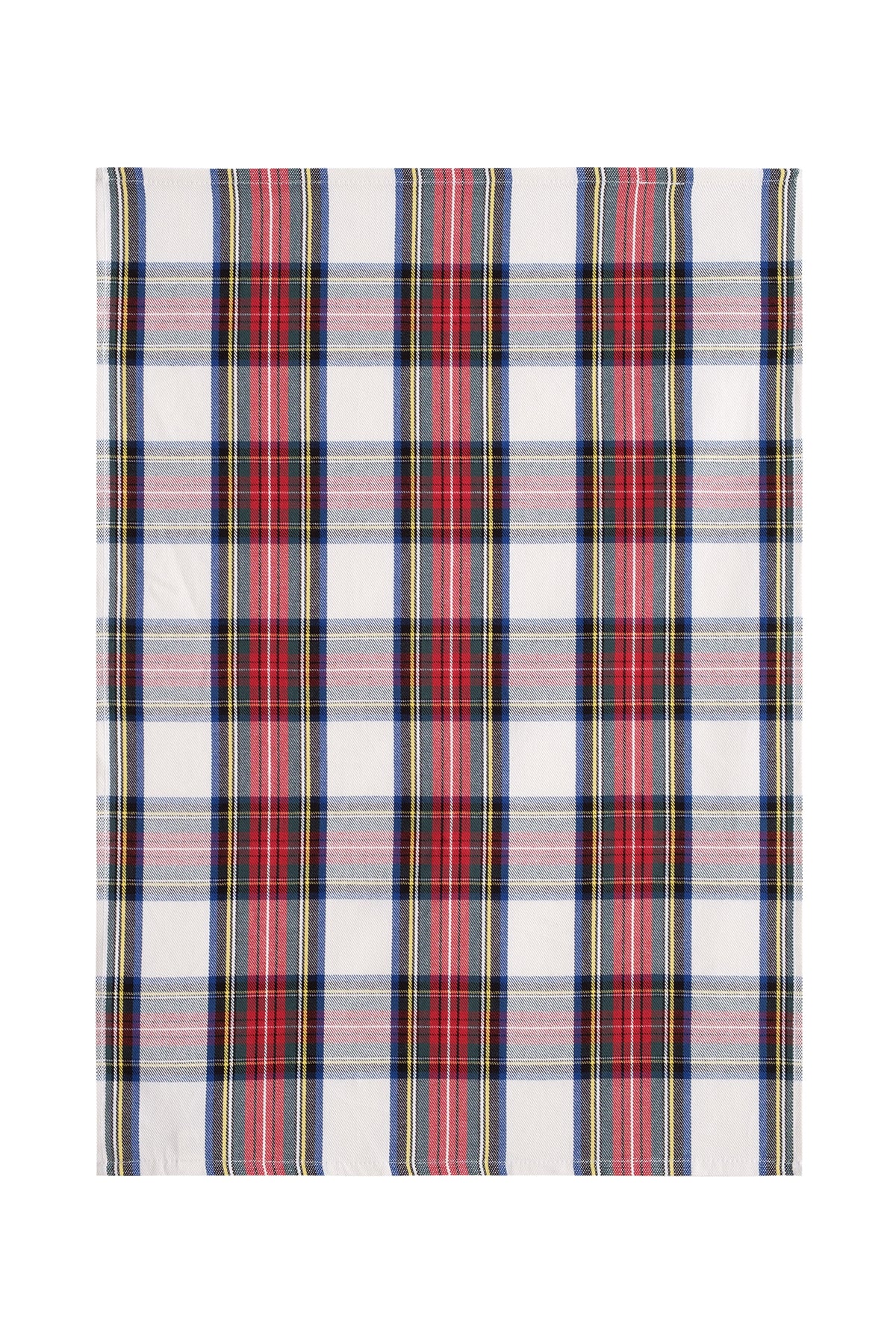 Yeni Yıl Temalı Kırmızı Yeşil Ekoseli Mutfak Peçetesi 2li Set (50×70 cm)