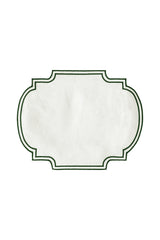 Yeşil Çerçeve Nakışlı Placemat 2'li Set (40×50 cm)