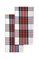 Yeni Yıl Temalı Kırmızı Yeşil Ekoseli Mutfak Peçetesi 2li Set (50×70 cm)