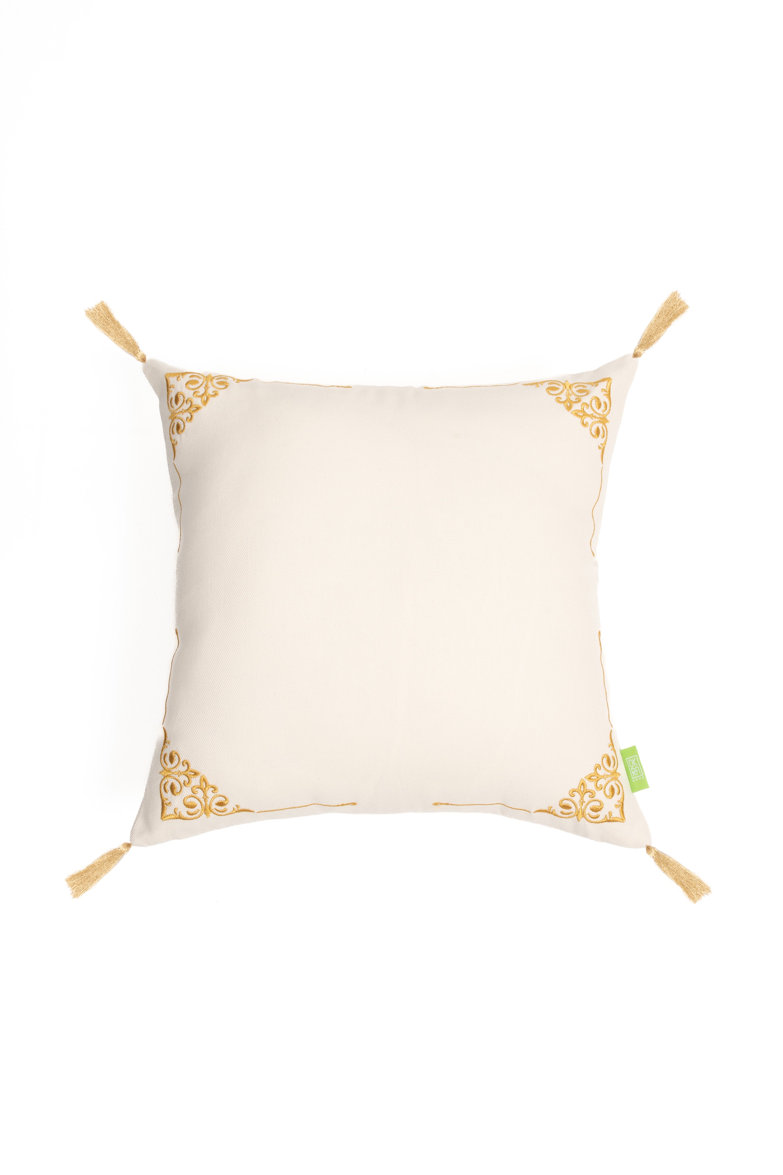 Safi Çerçeve Nakışlı Kırlent Kılıfı (45x45)