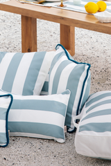 MARINE STRIPE AQUA BEYAZ BİYELİ 30X50 KIRLENT KILIFI