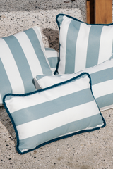 MARINE STRIPE AQUA BURGU BİYELİ 30X50 KIRLENT KILIFI