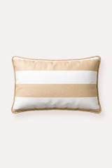 MARINE STRIPE BEJ BURGU BİYELİ KIRLENT KILIFI - 30 CM X 50 CM