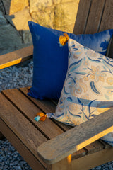 ROMA BLUE %100 KETEN 50X50 KIRLENT KILIFI