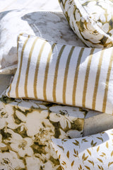 FLORAISON STRIPES %100 KETEN 30X50 KIRLENT KILIFI