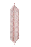 Damask Desenli Pembe Dekoratif Runner