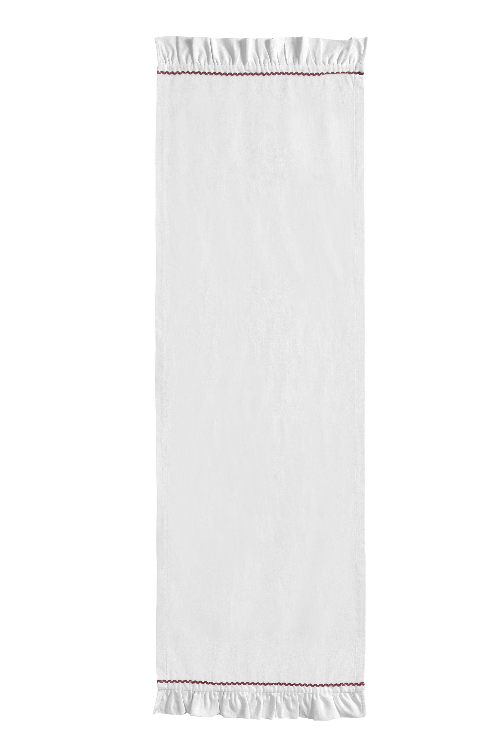 Beyaz Fırfırlı Runner