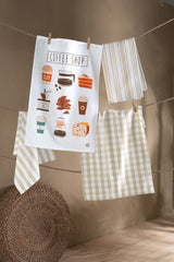 Coffee Shop 4'lü Mutfak Havlusu
