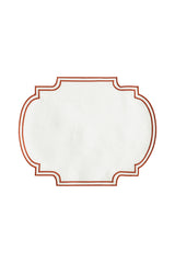 Kırmızı Çerçeve Nakışlı Placemat 2li Set (40×50 cm)