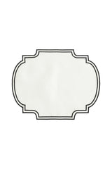 Siyah Çerçeve Nakışlı Placemat 2li Set (40×50 cm)