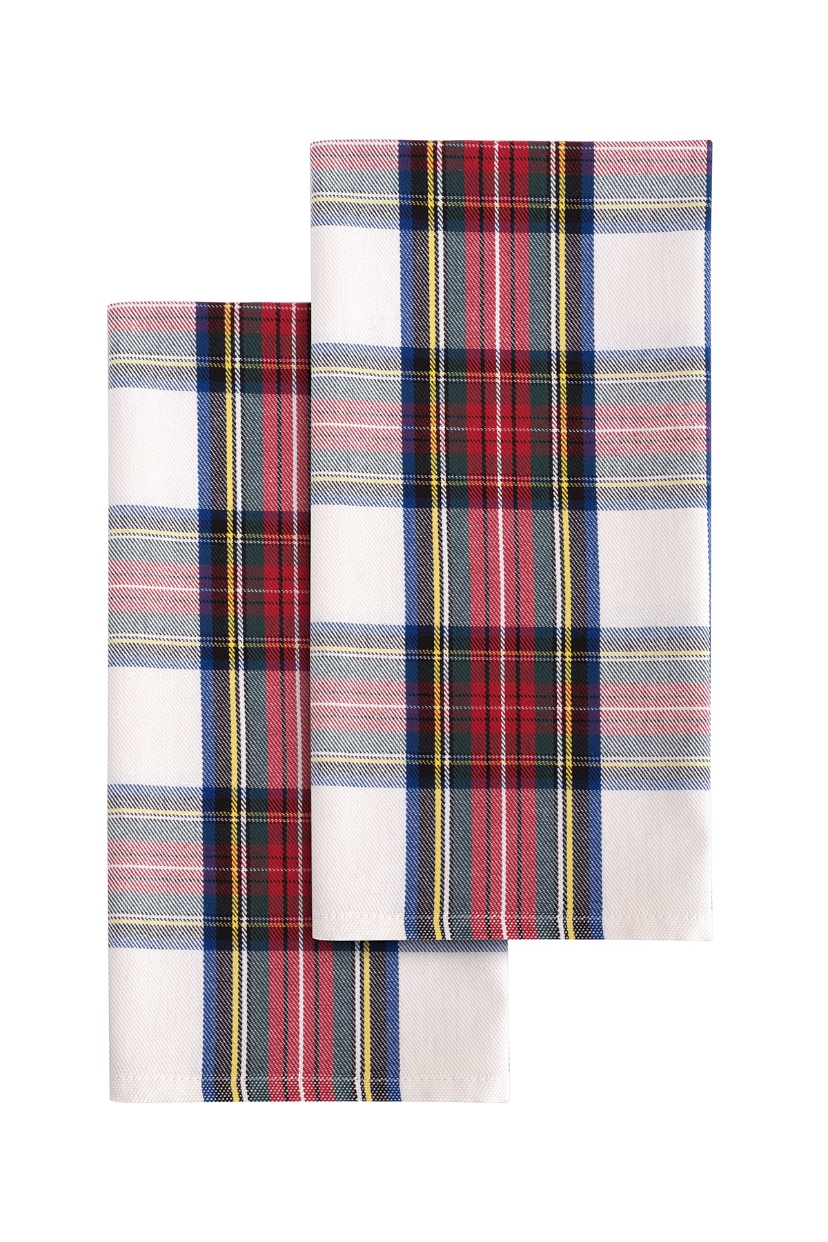 Yeni Yıl Temalı Kırmızı Yeşil Ekoseli Mutfak Peçetesi 2li Set (50×70 cm)