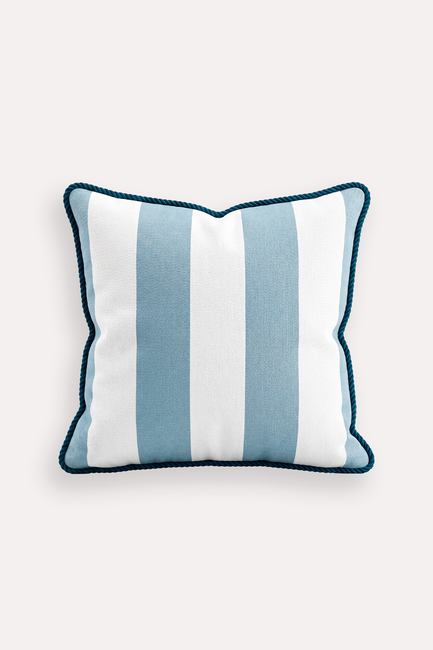 MARINE STRIPE AQUA BURGU BİYELİ 45X45 KIRLENT KILIFI