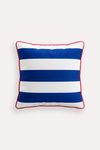 MARINE STRIPE LACİVERT KIRMIZI BİYELİ 45X45 KIRLENT KILIFI