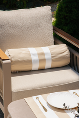 MARINE STRIPE BEJ TEK ÇİZGİLİ SİLİNDİR KIRLENT
