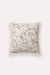 FLORAISON GARDEN BEIGE %100 50X50 KETEN KIRLENT KILIFI